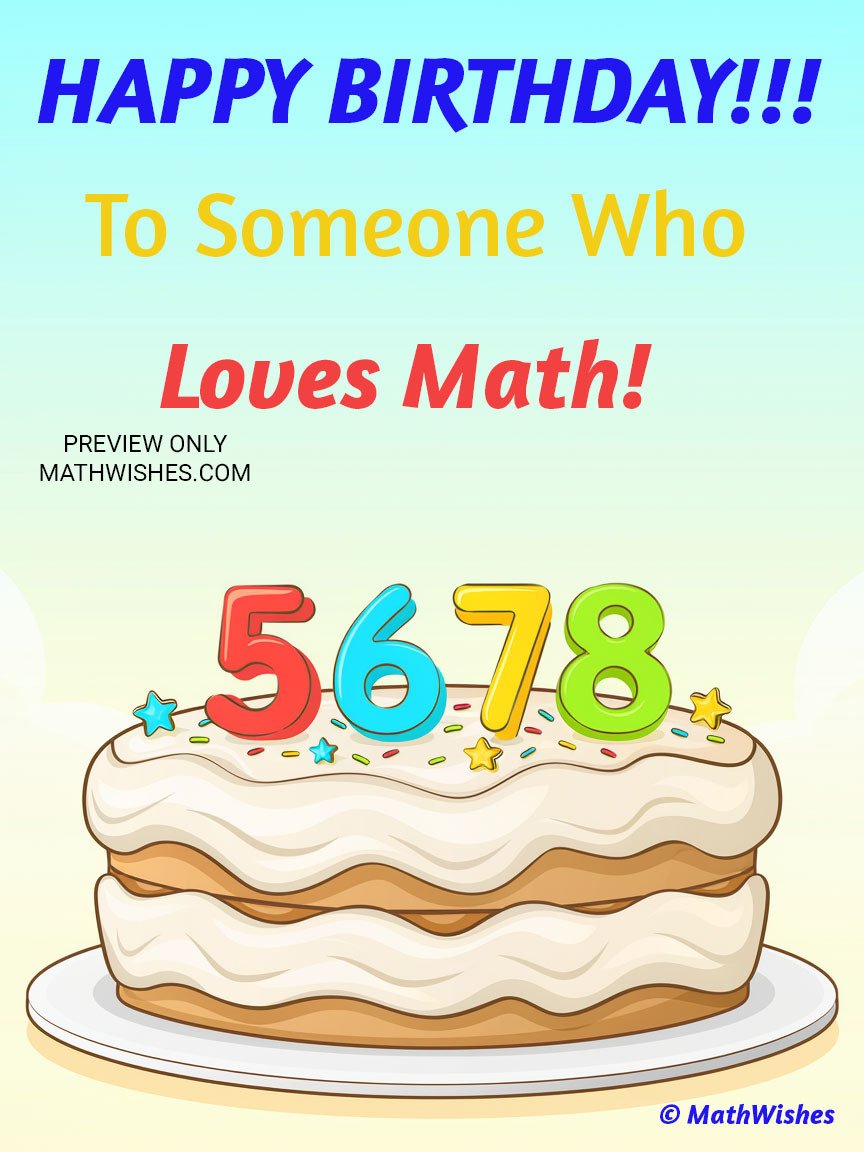 Child Birthday Card - 5, 6, 7, 8 Cake product image (1)