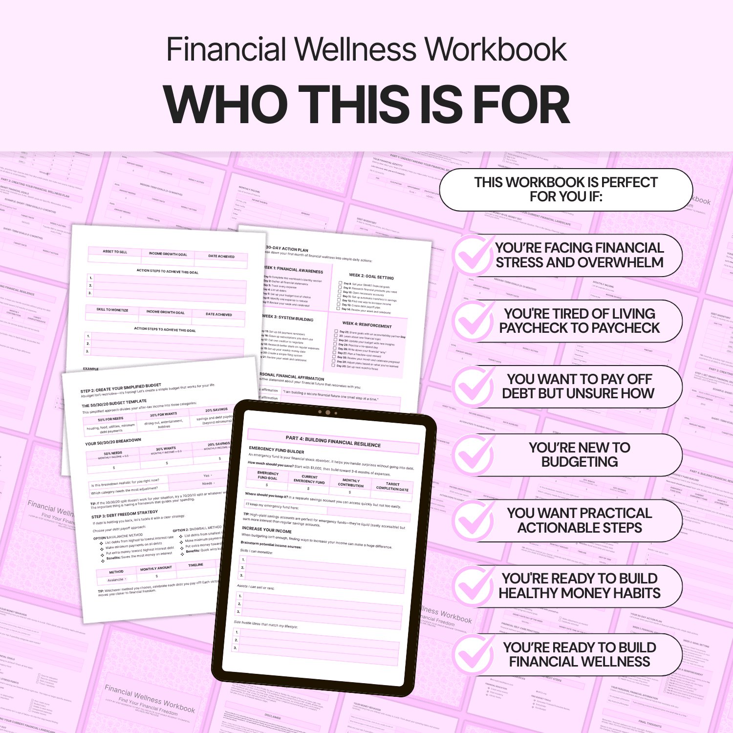 Financial Wellness Workbook - Google Docs product image (3)