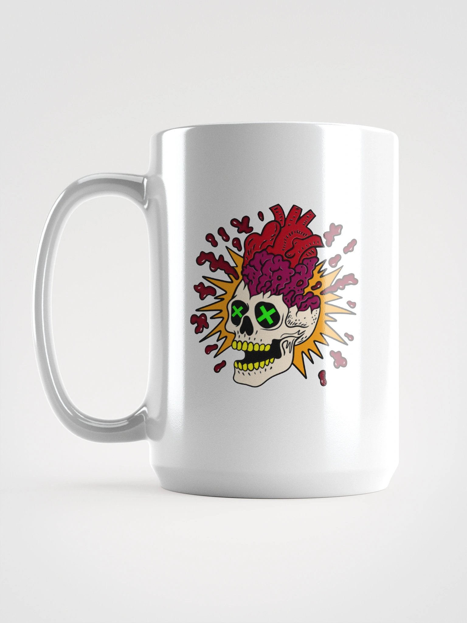 Cross My Heart Skull Mug product image (1)