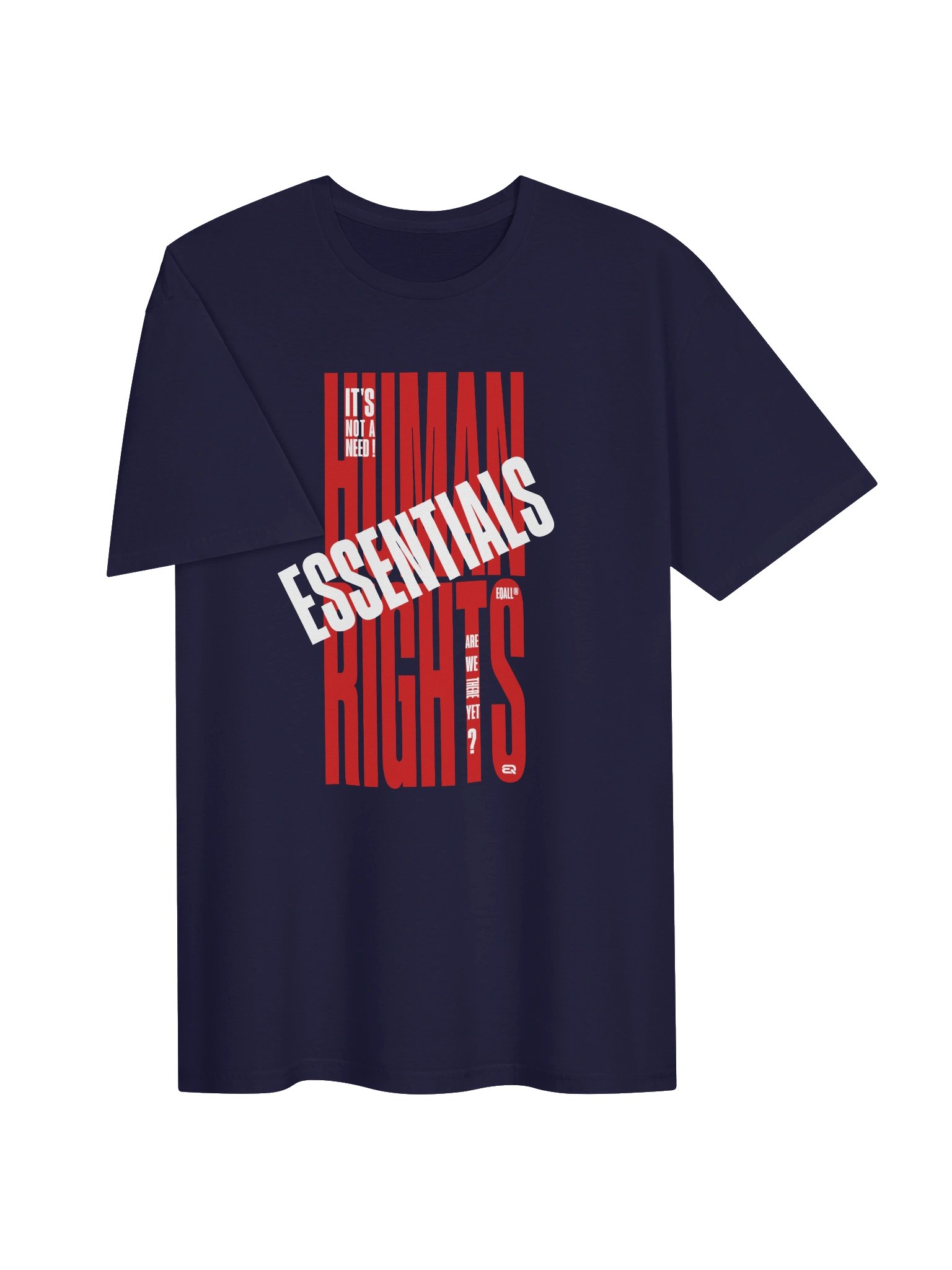 EQALL® Essentials Human Rights Matter Unisex Soft-Style T-Shirt_Red / White product image (3)