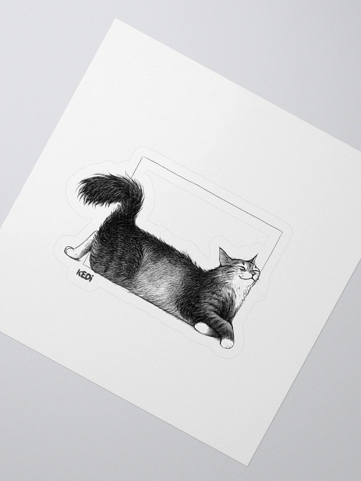 Cat Art Kiss Cut Stickers product image (2)