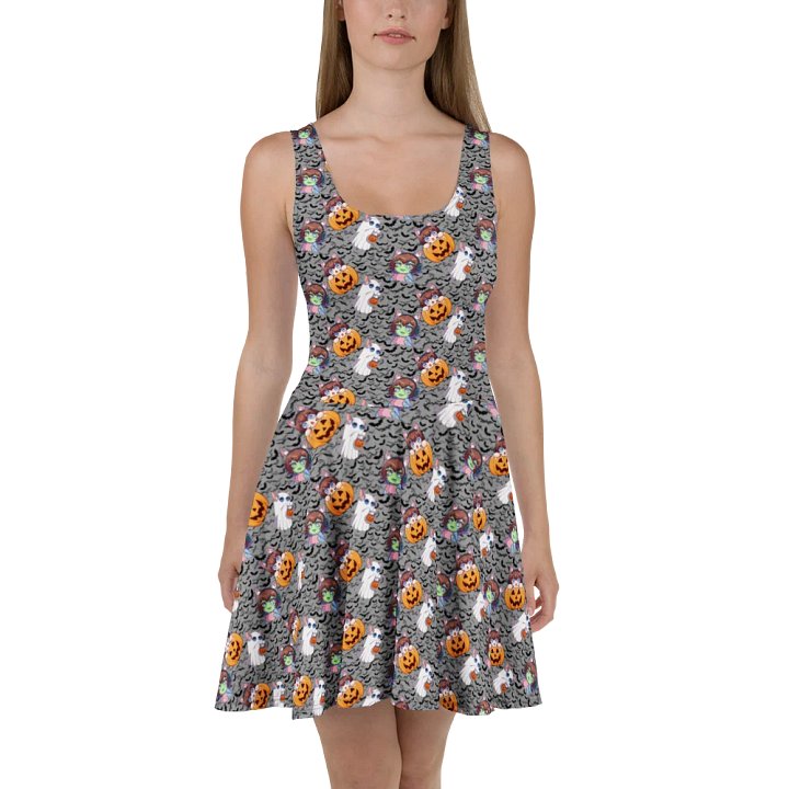 Cat-Tastic Halloween Skater Dress product image (2)
