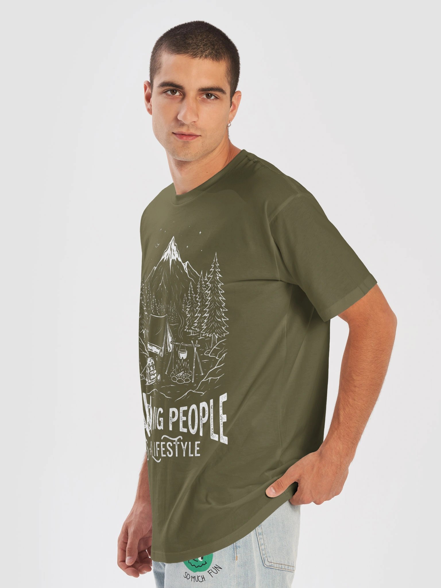 Avoiding People Is A Lifestyle T-Shirt | Introvert Camping & Outdoor Graphic Tee product image (39)