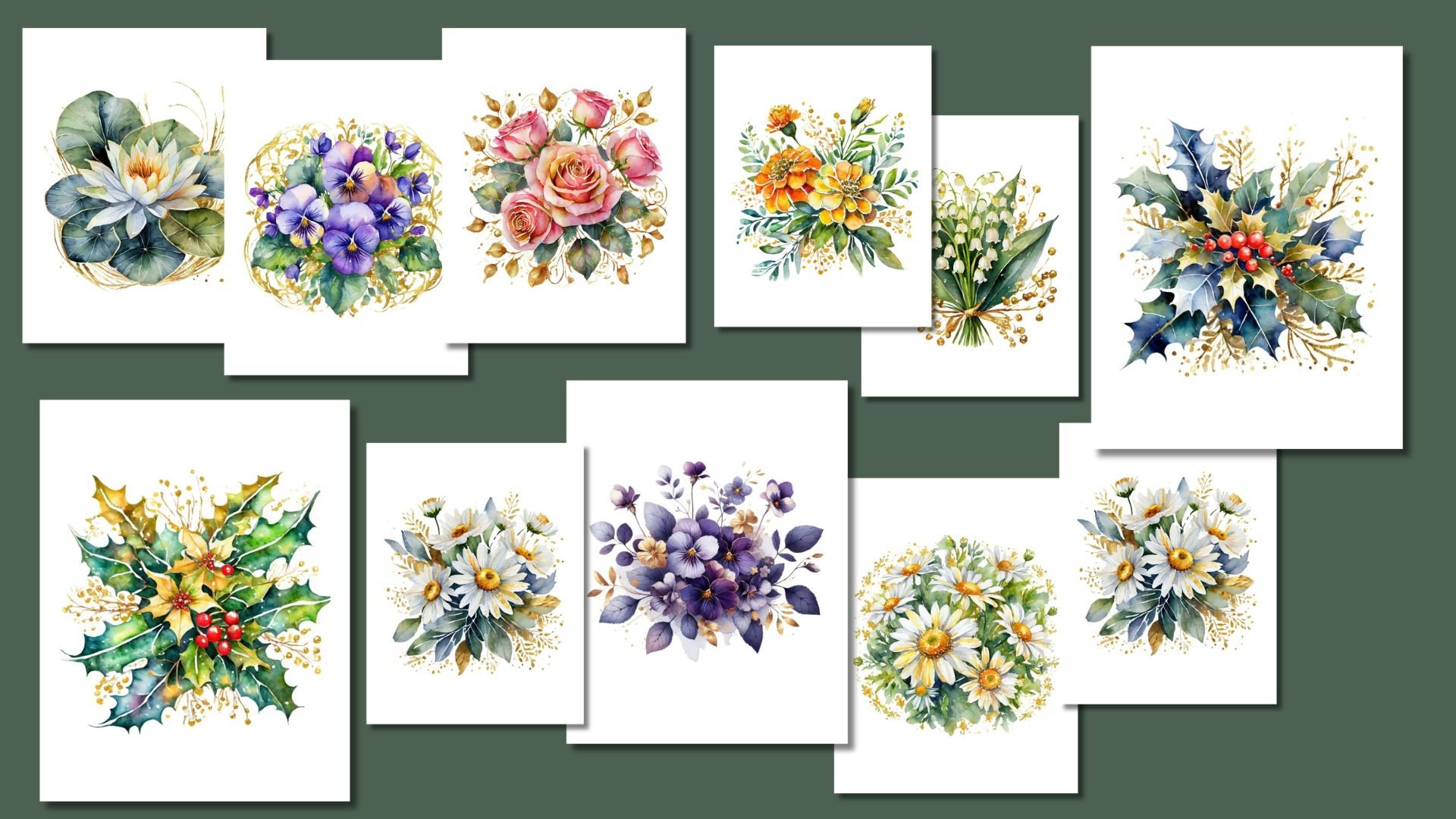 Zazzle Resources - 100 Floral Graphics Commercial Use and Design Guide product image (9)