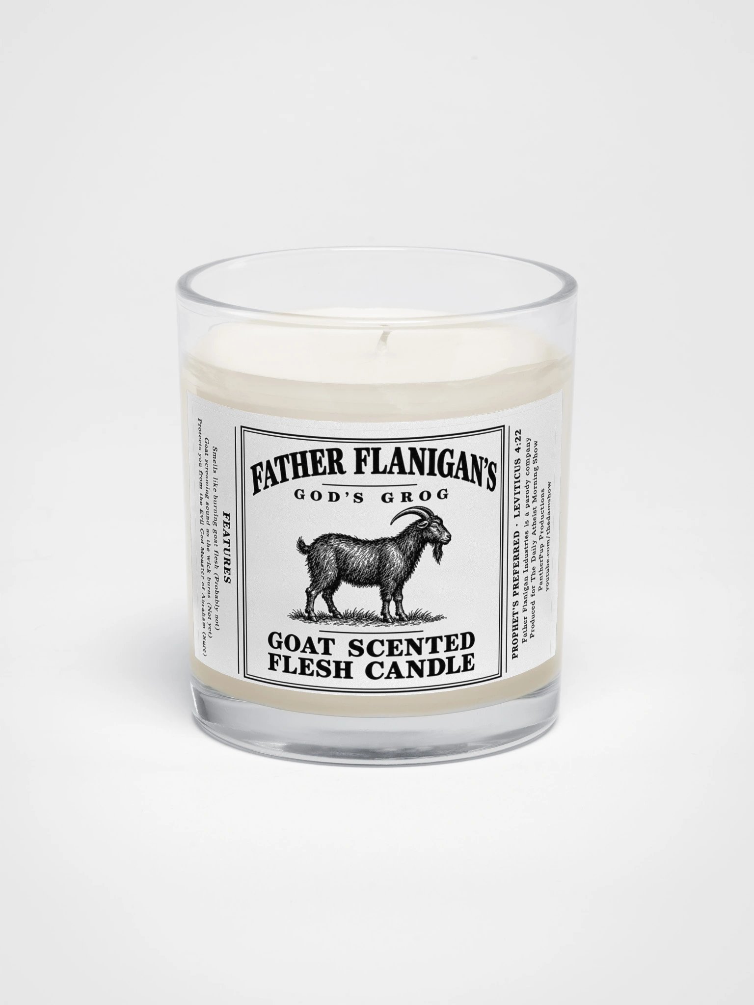 Father Flanigan's Goat Scented Flesh Candle | Funny Atheist Gift product image (1)