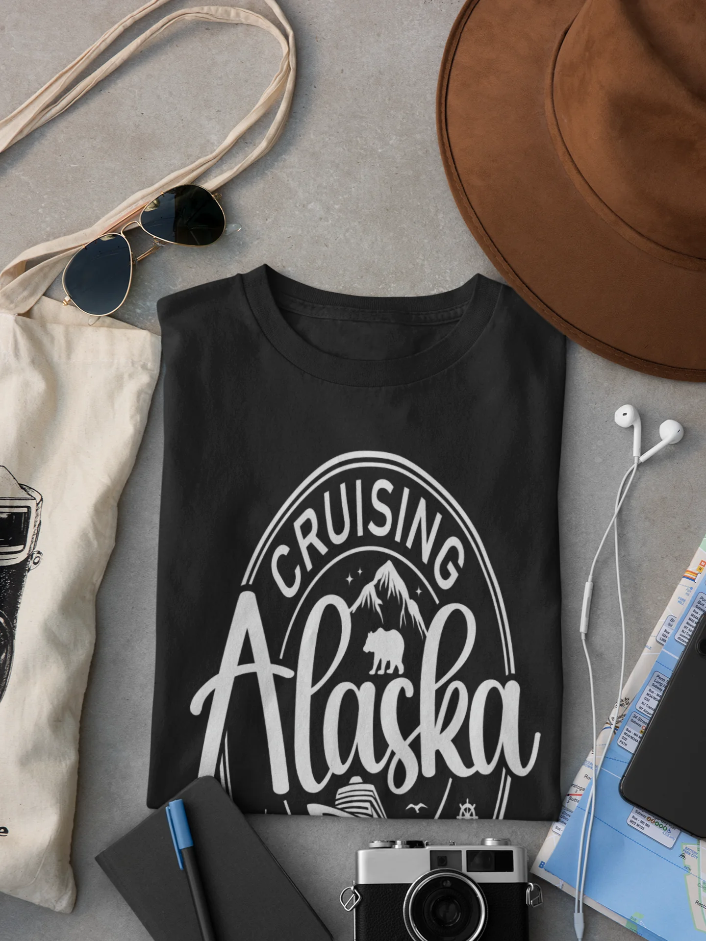 Cruising Alaska Together Unisex Softstyle T-Shirt Dark Colours product image (5)
