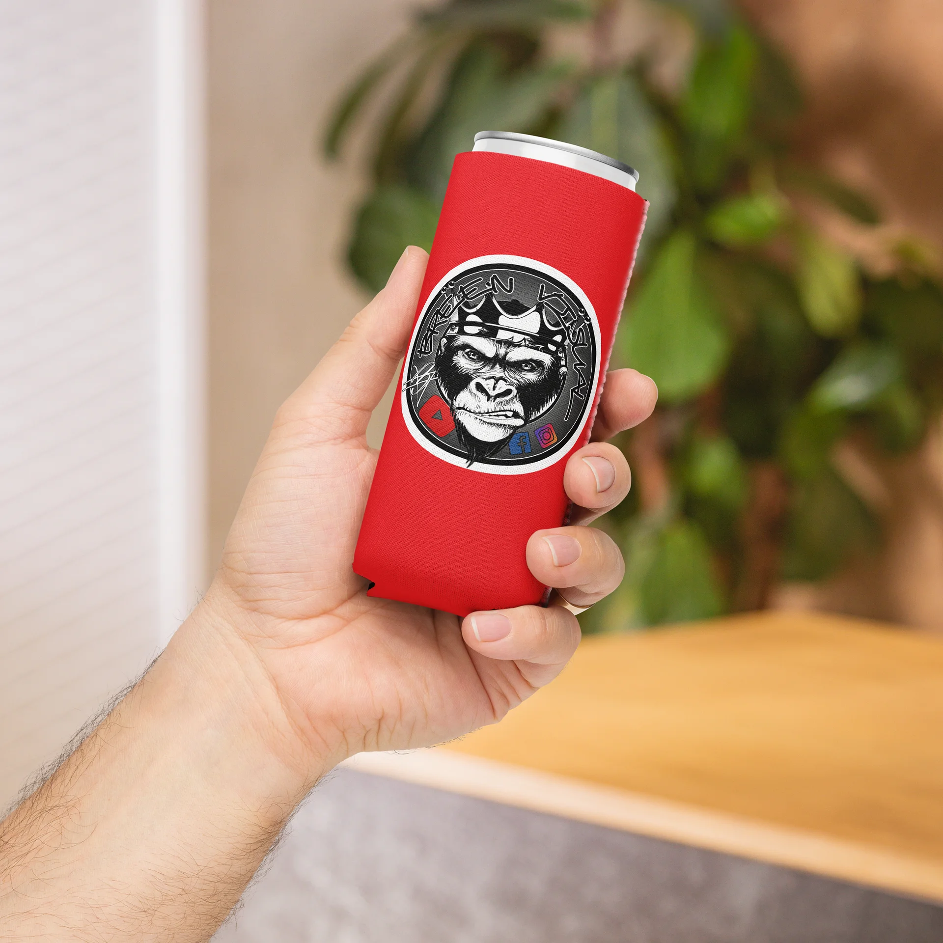 Signature 1 Gorilla Koozie - Red (slim) product image (4)