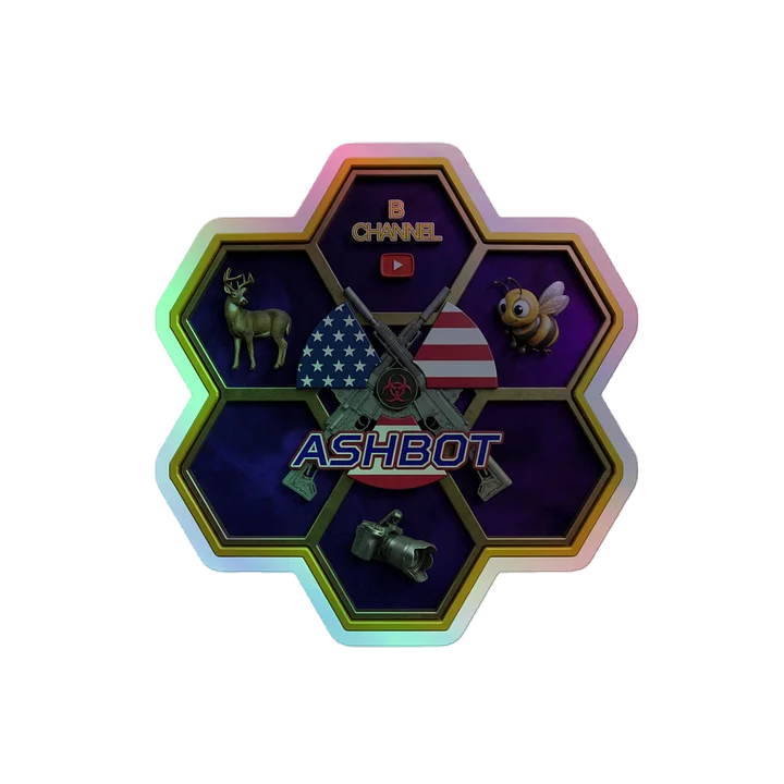 ASHBOT BEE LOGO Holographic Sticker product image (2)