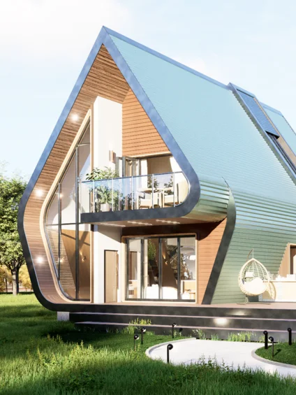 A Frame House 017 - Drawings\Blueprints CAD + PDF + 3D Model product image (1)