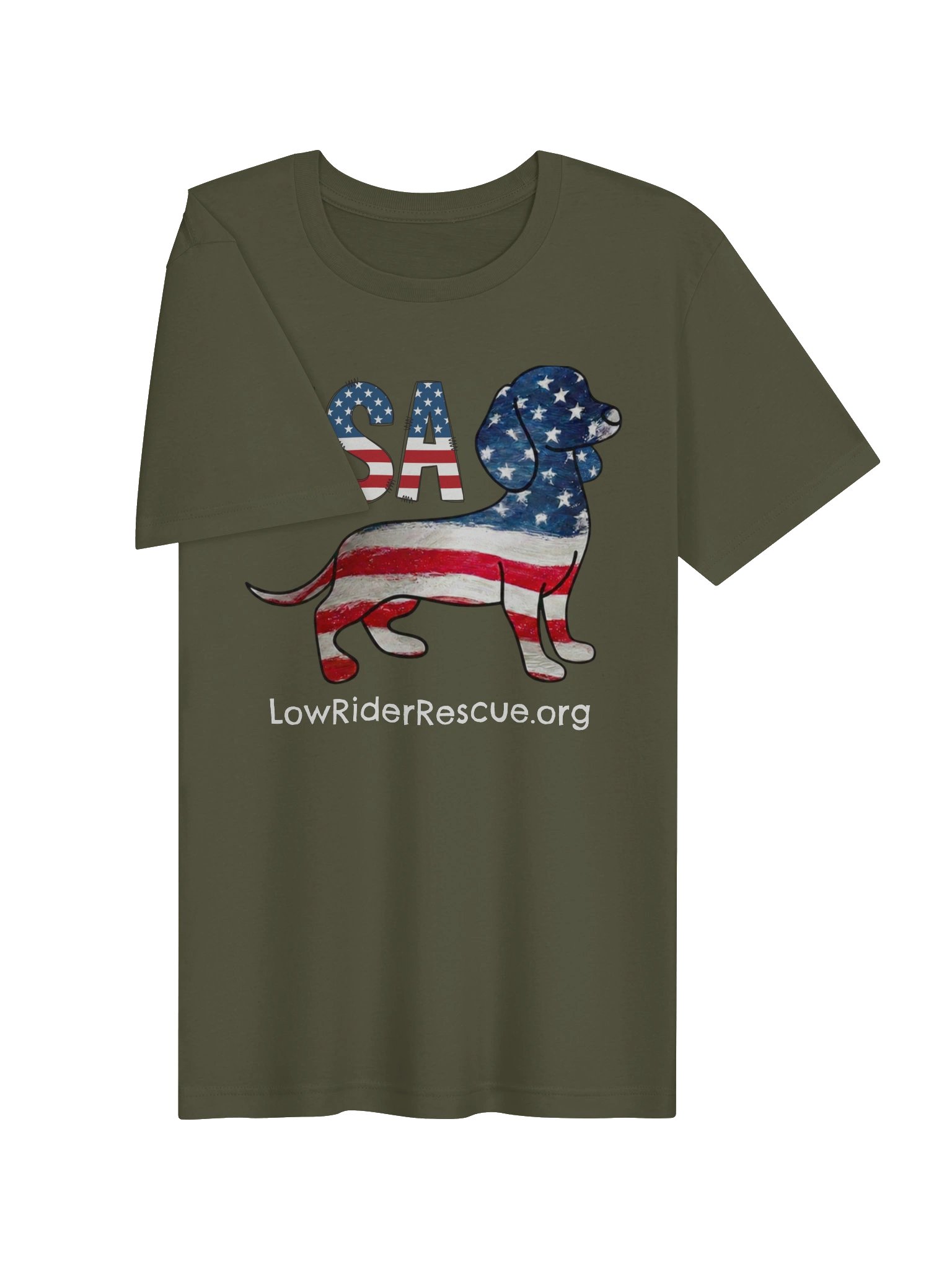 USA Dachshund Tee - Low Rider Rescue FL product image (5)