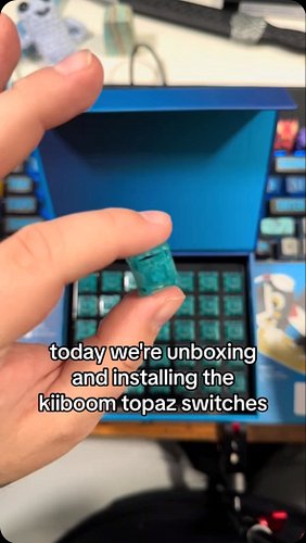 @kiiboom.official these Topaz switches are CLEAN! I ordered a mystery box during the Prime Day sale and I got one pack of the...