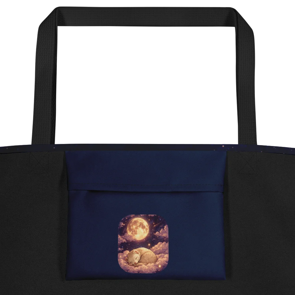 Crescent Moon Dreams Moonlit Dreams Large Tote Bag product image (2)