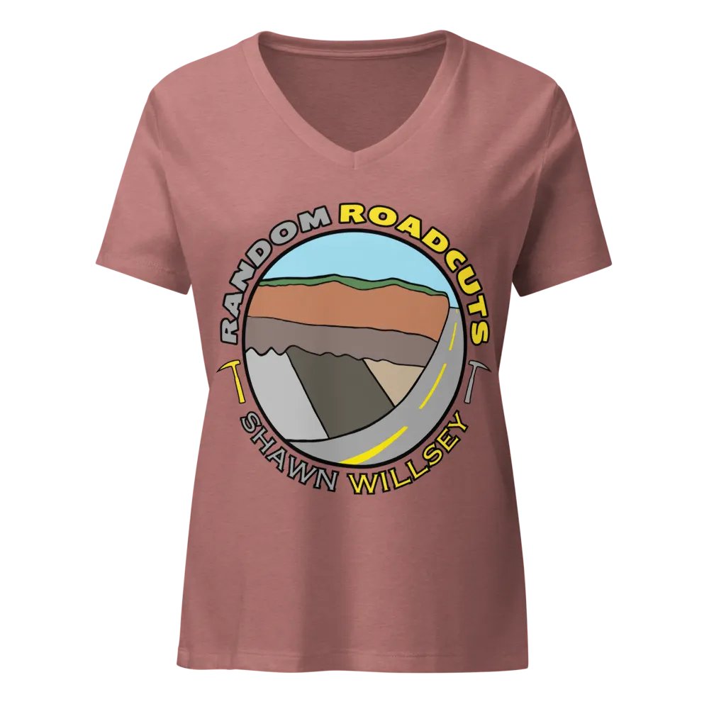 Random Roadcuts Relaxed V-Neck Tee product image (1)