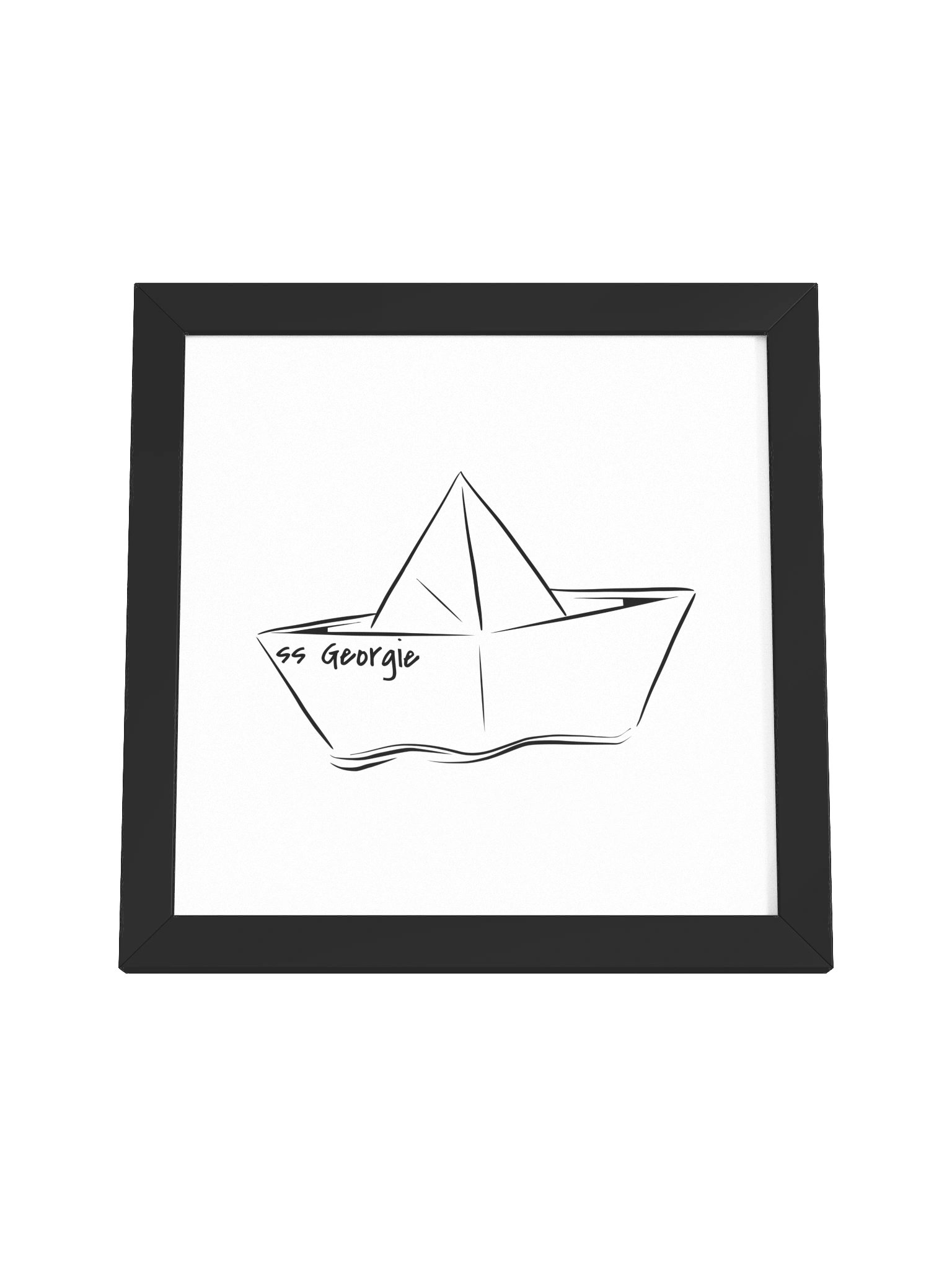 ss Georgie Paper Boat Framed Poster product image (22)