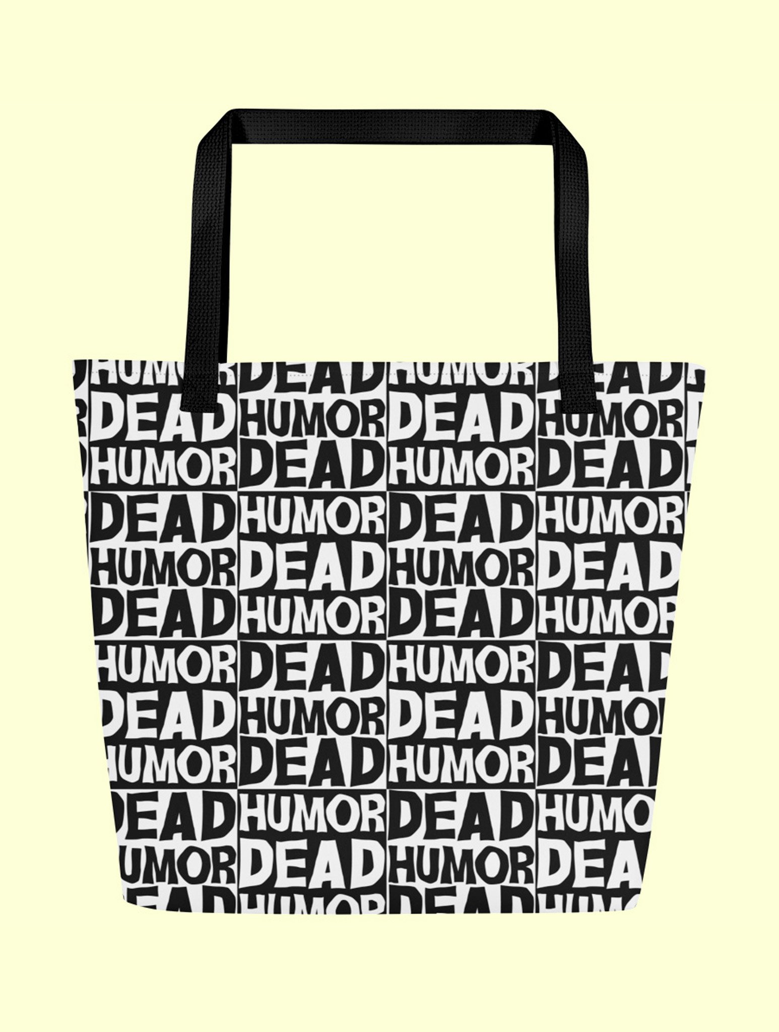 Dead Humor Checkerboard Print Tote Bag product image (1)
