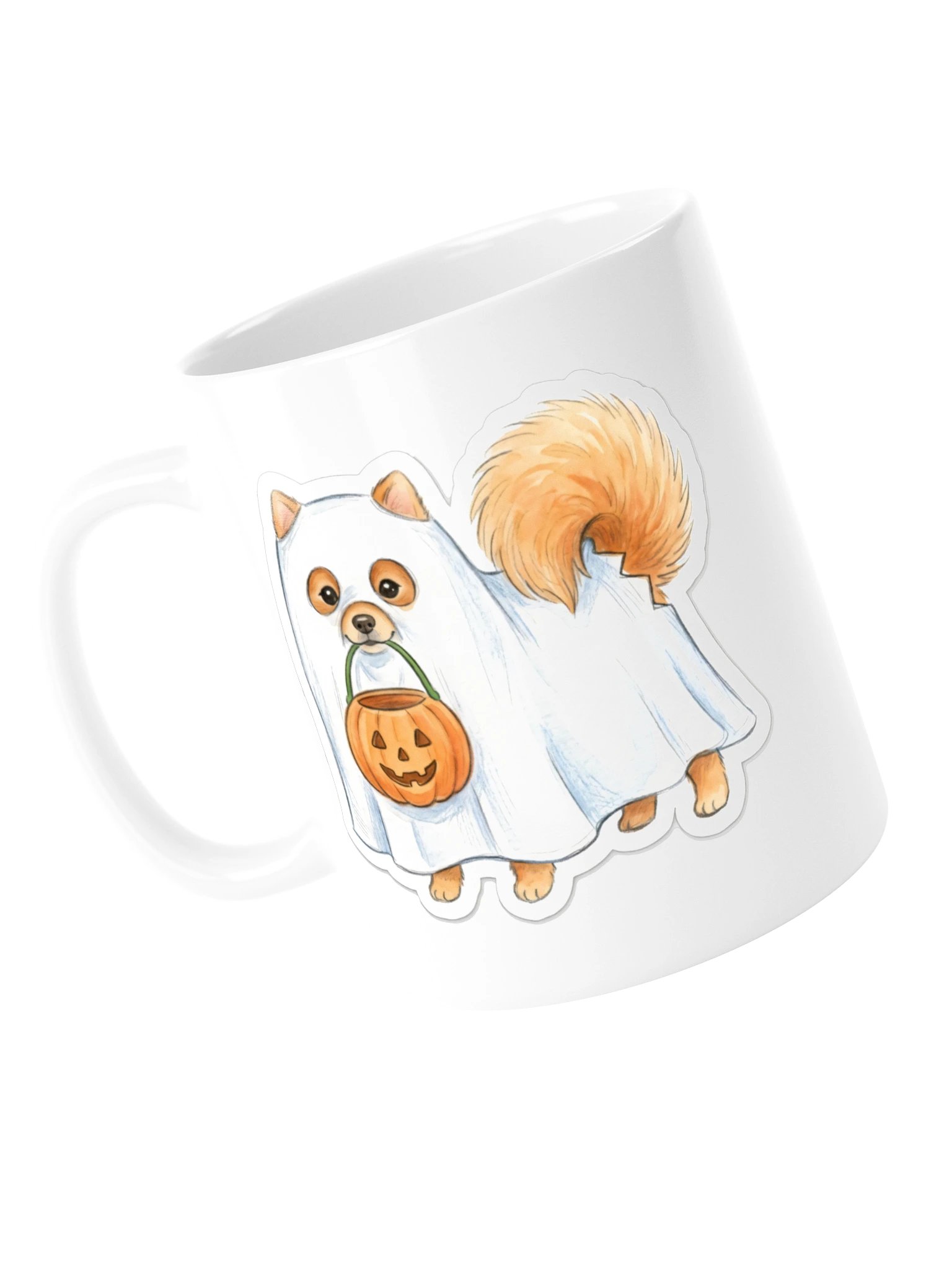 Little Ghost Pomeranian Mug product image (5)