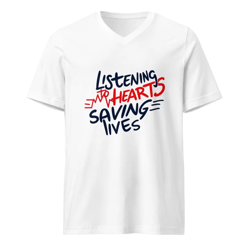 Heartbeat Art V-Neck Tee product image (1)