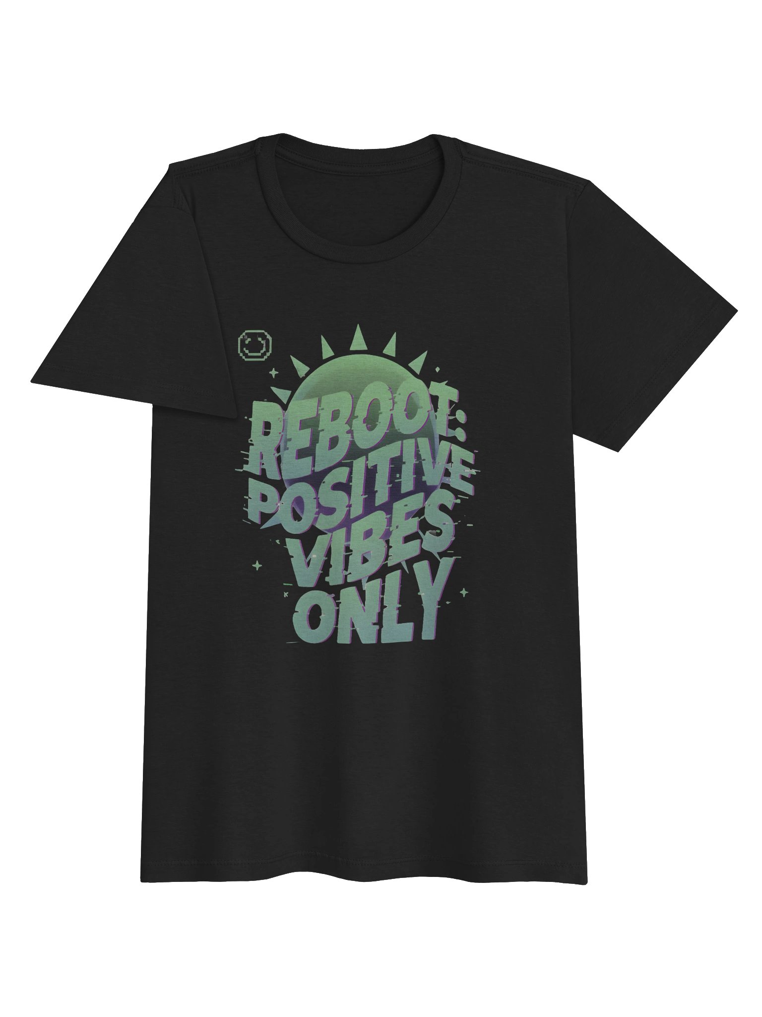 Womens REBOOT: Positive Glitch Tee product image (3)