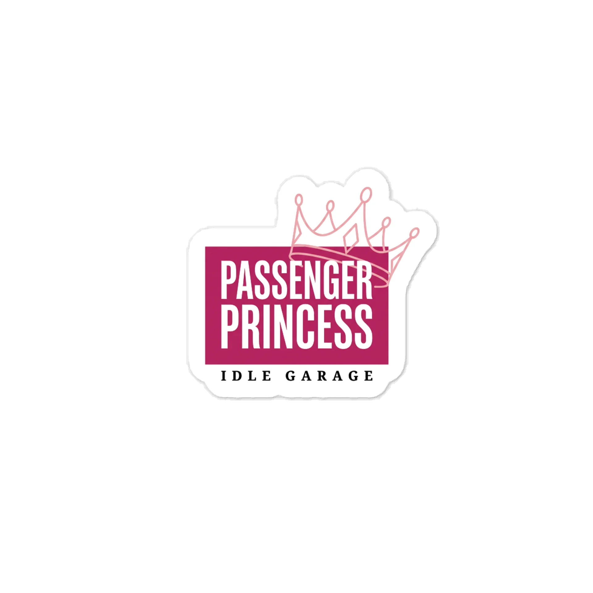 Passenger Princess Crown Vinyl Decal product image (1)