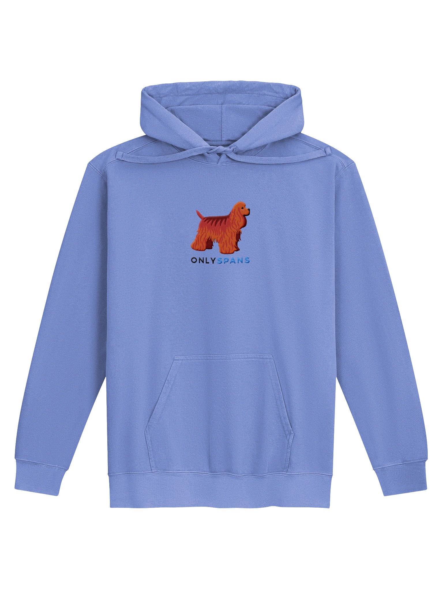Only Spans Premium Hoodie (Embroidered) of an American Cocker Spaniel(Red) product image (2)