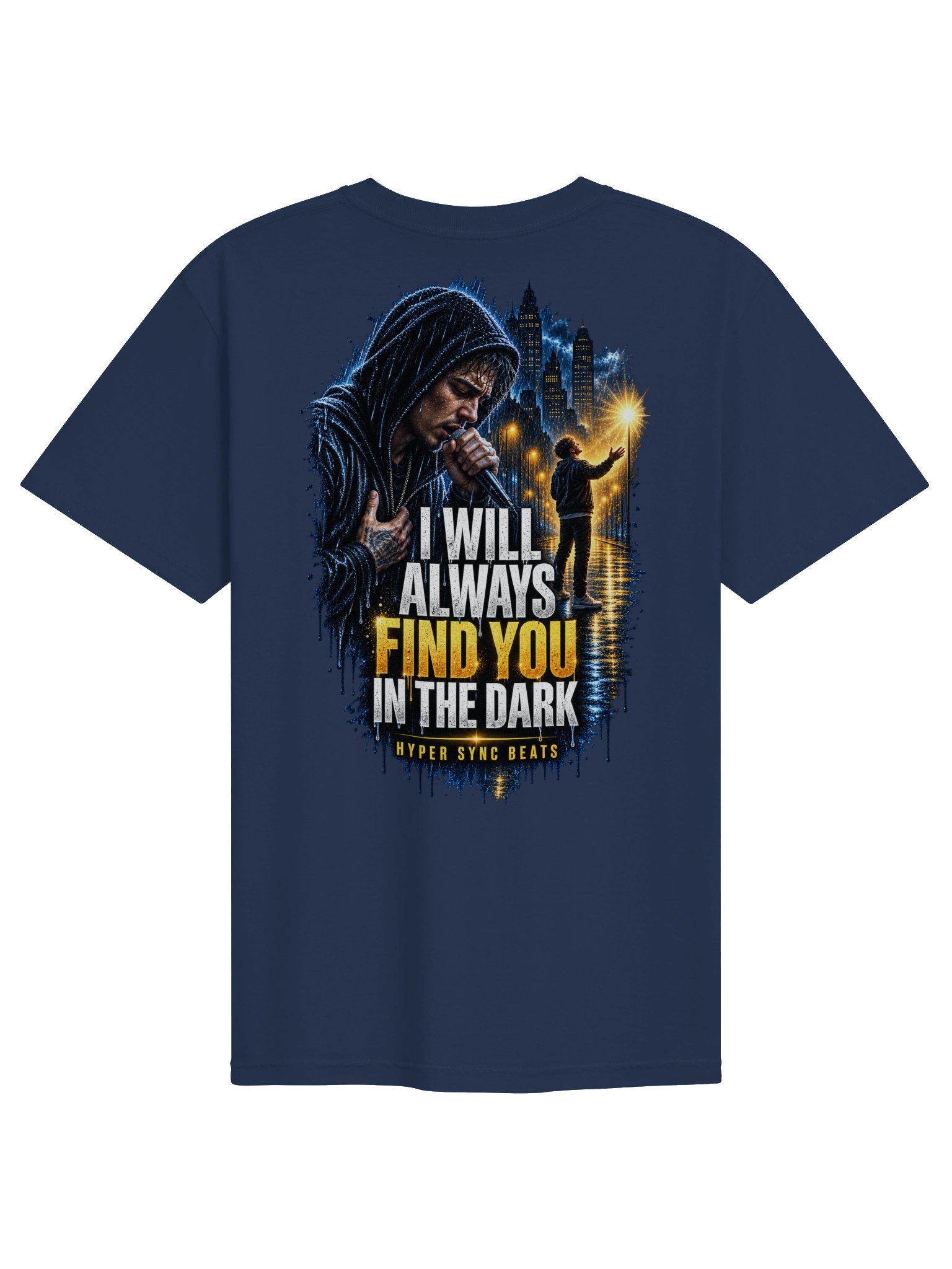 I Will Always Find You in the Dark—Hyper Sync Beats Premium Heavyweight T-Shirt product image (2)