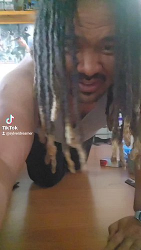 Doing planks at home. Shooting for a PR