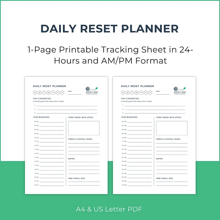 Daily Reset Planner product image (1)