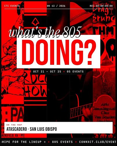 Upcoming in the 805 📍

• OCT 21: Hong Kong Fuck You @ NO QUARTER
• OCT 22: First Day Back @ SAN LUIS OBISPO GRANGE No. 639
• ...