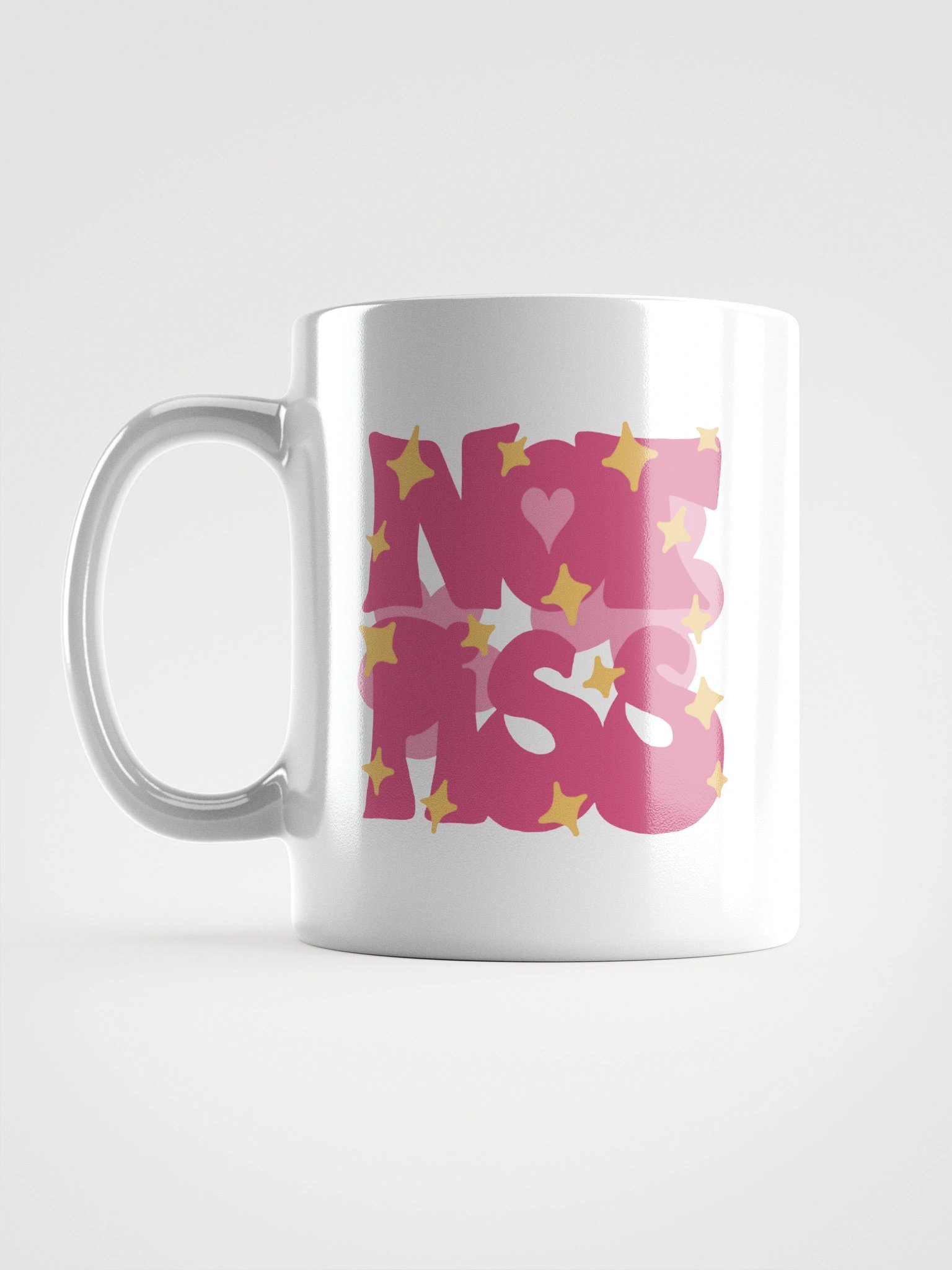 super normal cute pink design on a mug product image (6)