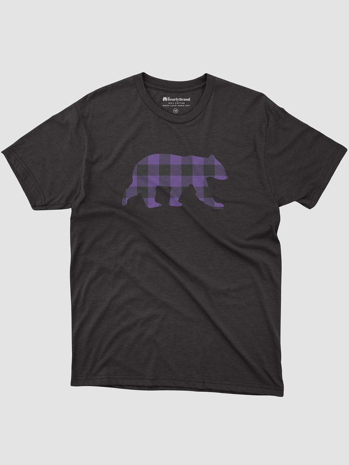 Purple Buffalo Check Bear T-Shirt product image (2)