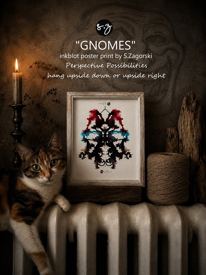 Gnomes | Ancient Elemental | Inkblot Print product image (1)