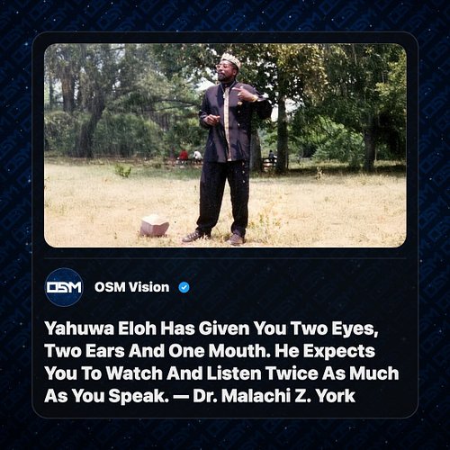 💡 Daily Wisdom from Dr. Malachi Z. York

📖 Read it. Reflect. Share it forward.

🔁 Repost to spread the knowledge 

📍 Where ar...