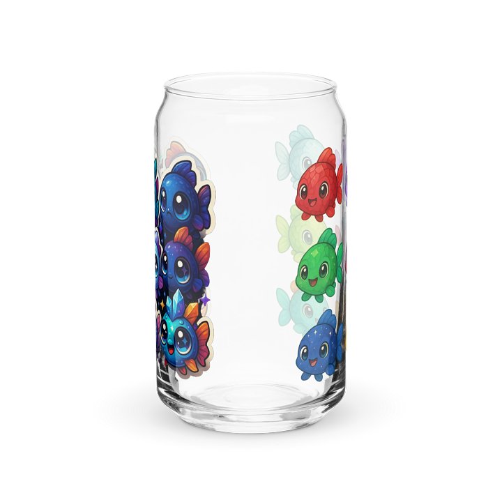 Crystal/Rock Fish Can-Shaped Glass product image (6)