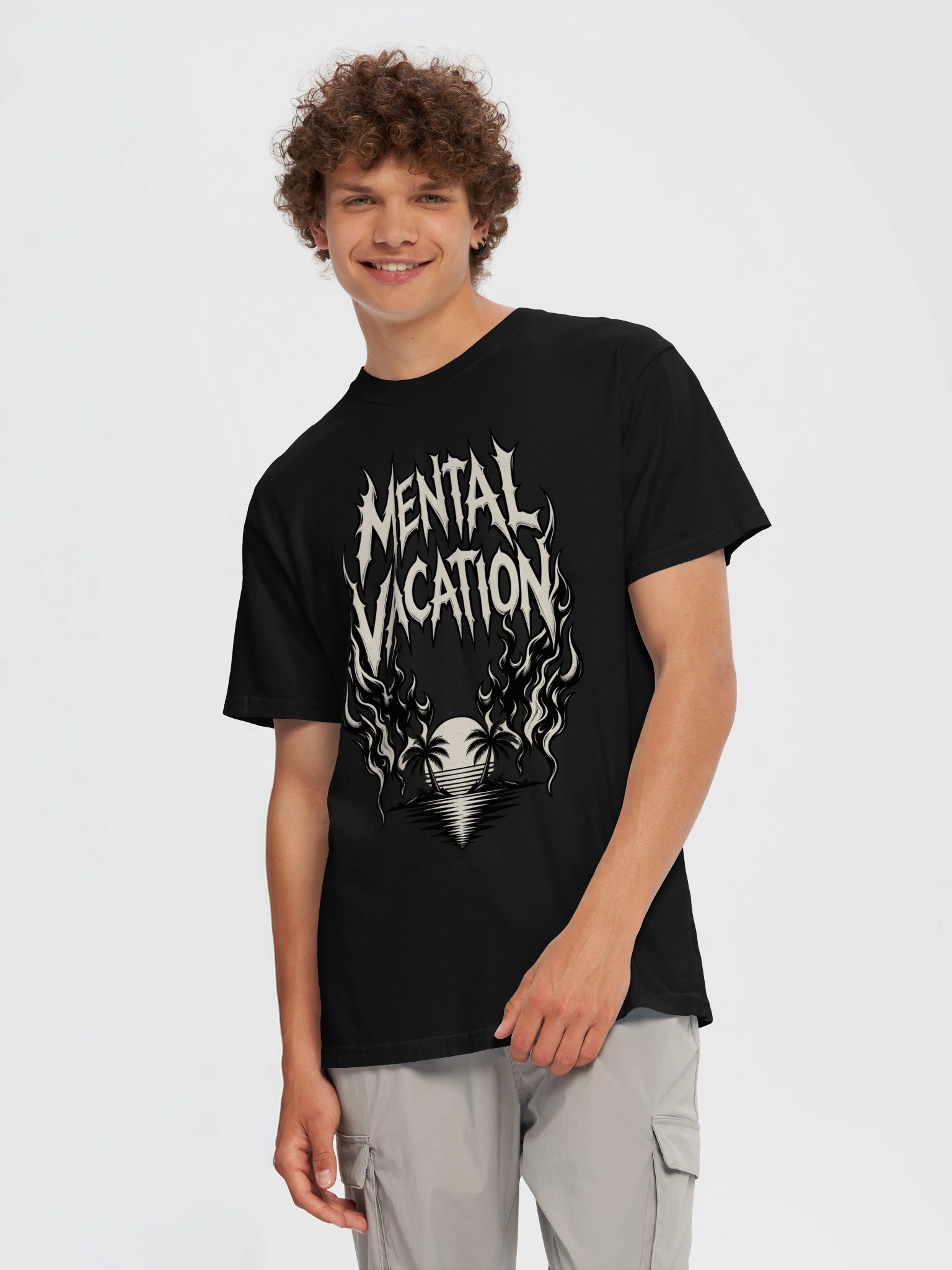 Mental Vacation — Burnout Escape Gothic T-Shirt product image (109)