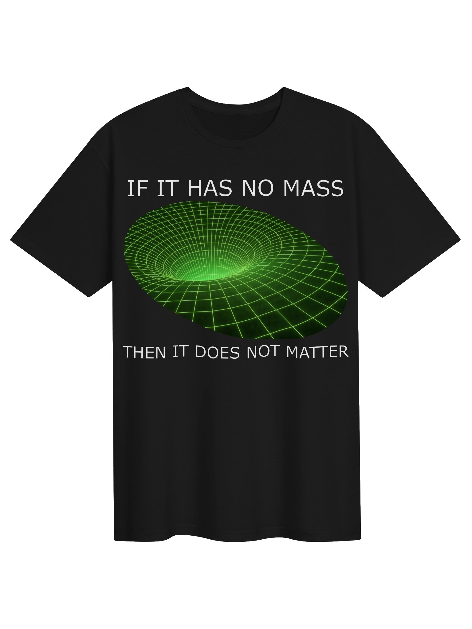 If It Has No Mass Then It Does Not Matter – Funny Physics T-Shirt product image (1)