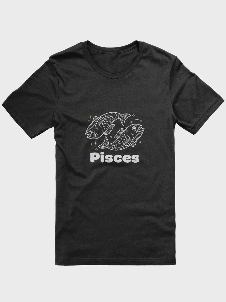 Pisces Fish T-shirt - White Writing product image (1)