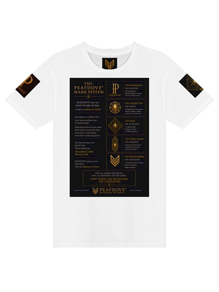 PEAFDOVE® MARK SYSTEM — White Back Print Shirt product image (2)