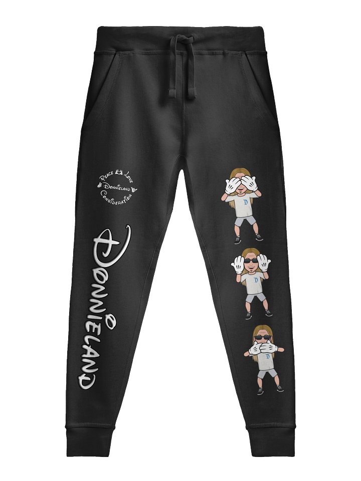 DONNIELAND PLC 'see no evil, hear no evil, speak no evil' (Lane Seven Fleece Joggers) product image (1)