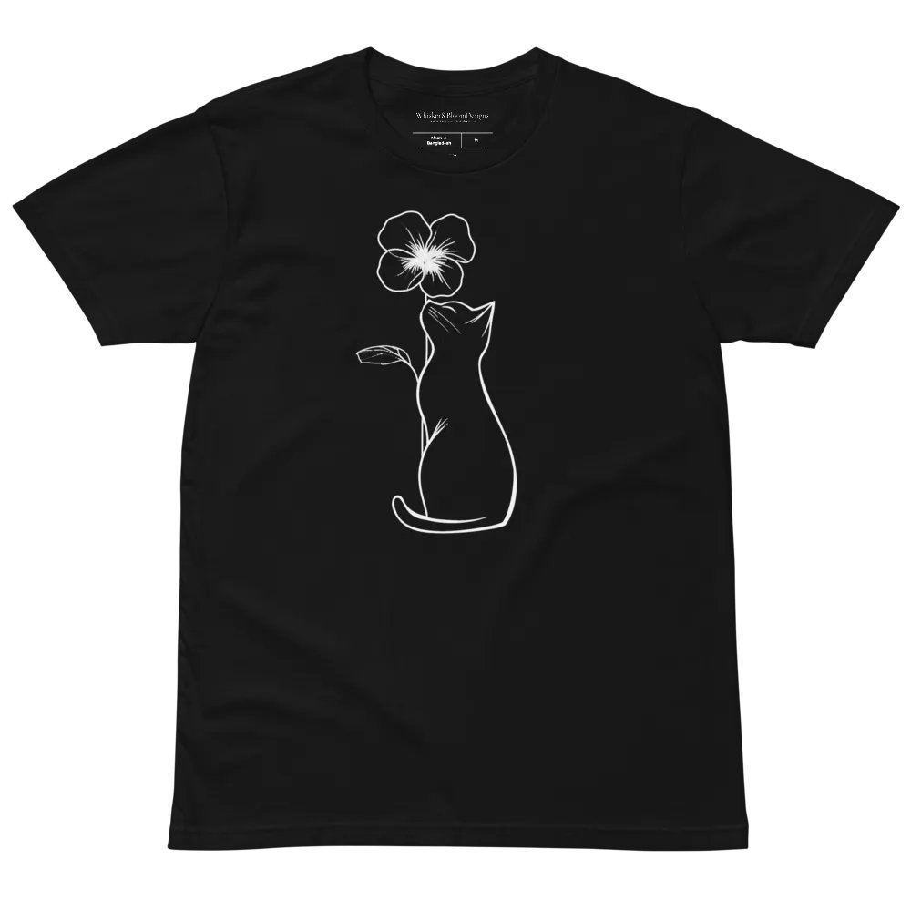 Pansy Cat Supreme Comfort Unisex T-Shirt product image (4)