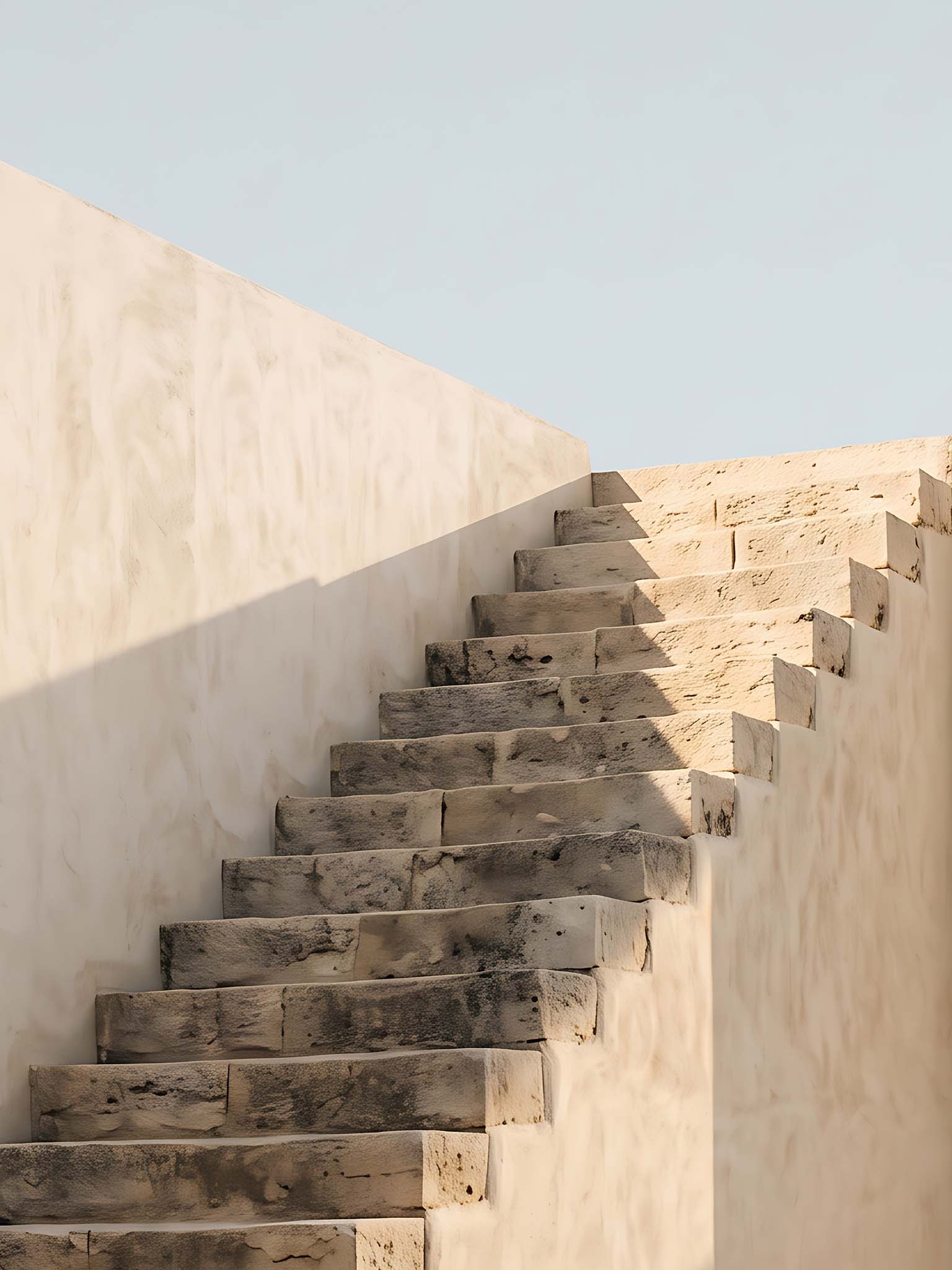 Stairway to Nowhere - Surrealist Mediterranean Staircase Wall Art product image (10)