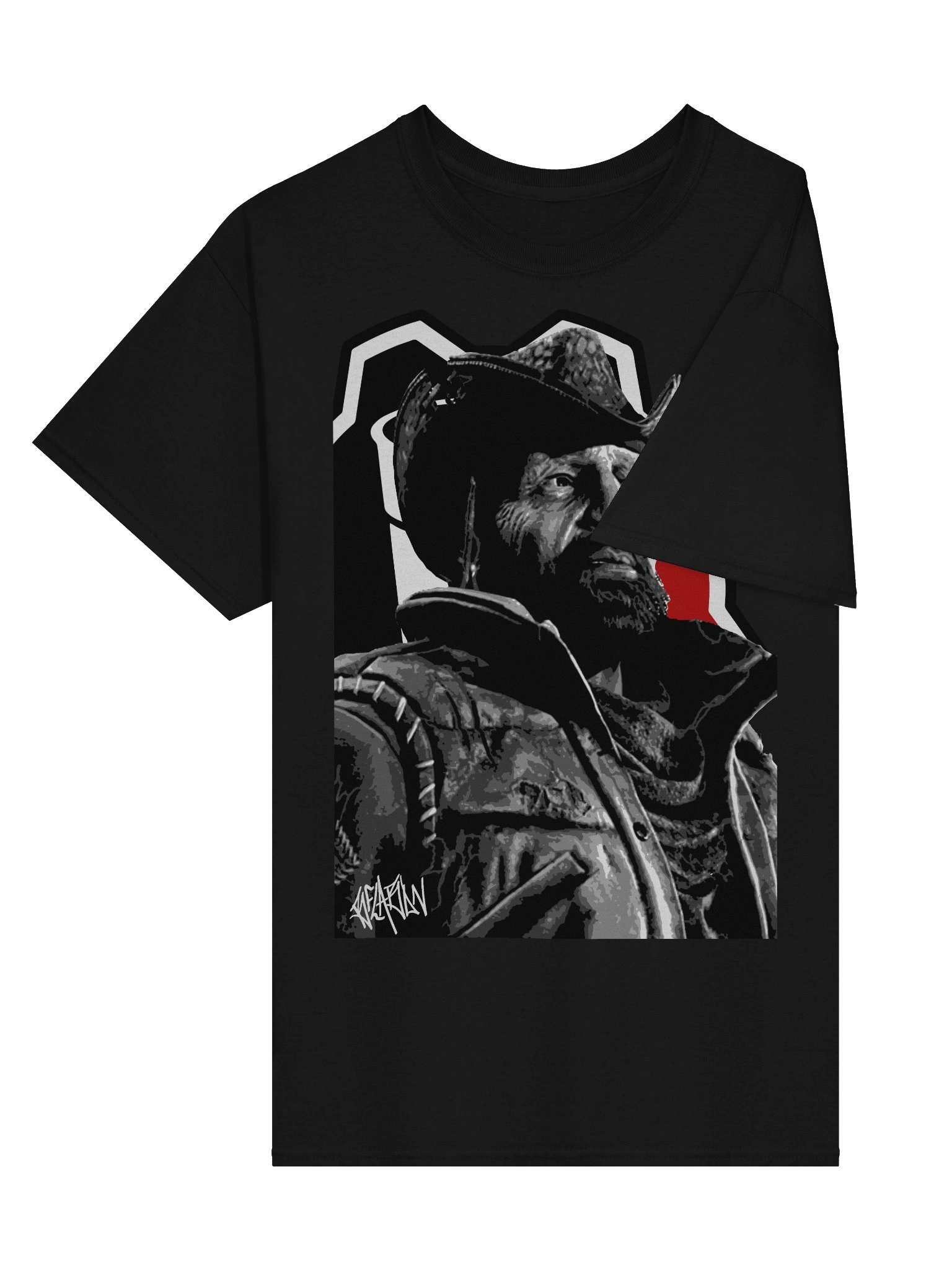 Dizzy painting tee (BLACK) product image (3)