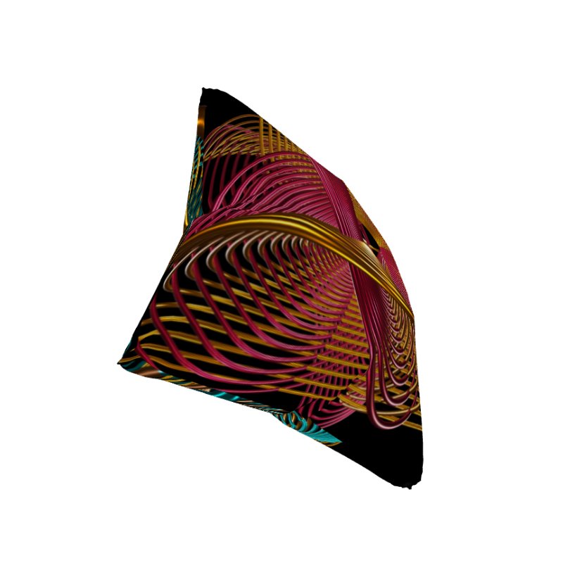 Oscilloscopic Dance 4+1 - Lissajous Figures Mathematical Art Pillow product image (4)