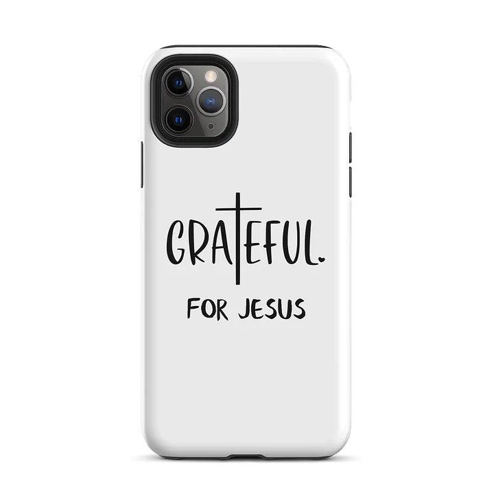 Grateful For Jesus Black Typography Design White product image (2)