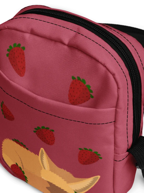 Sleepy Fennec Strawberry Crossbody Bag product image (3)