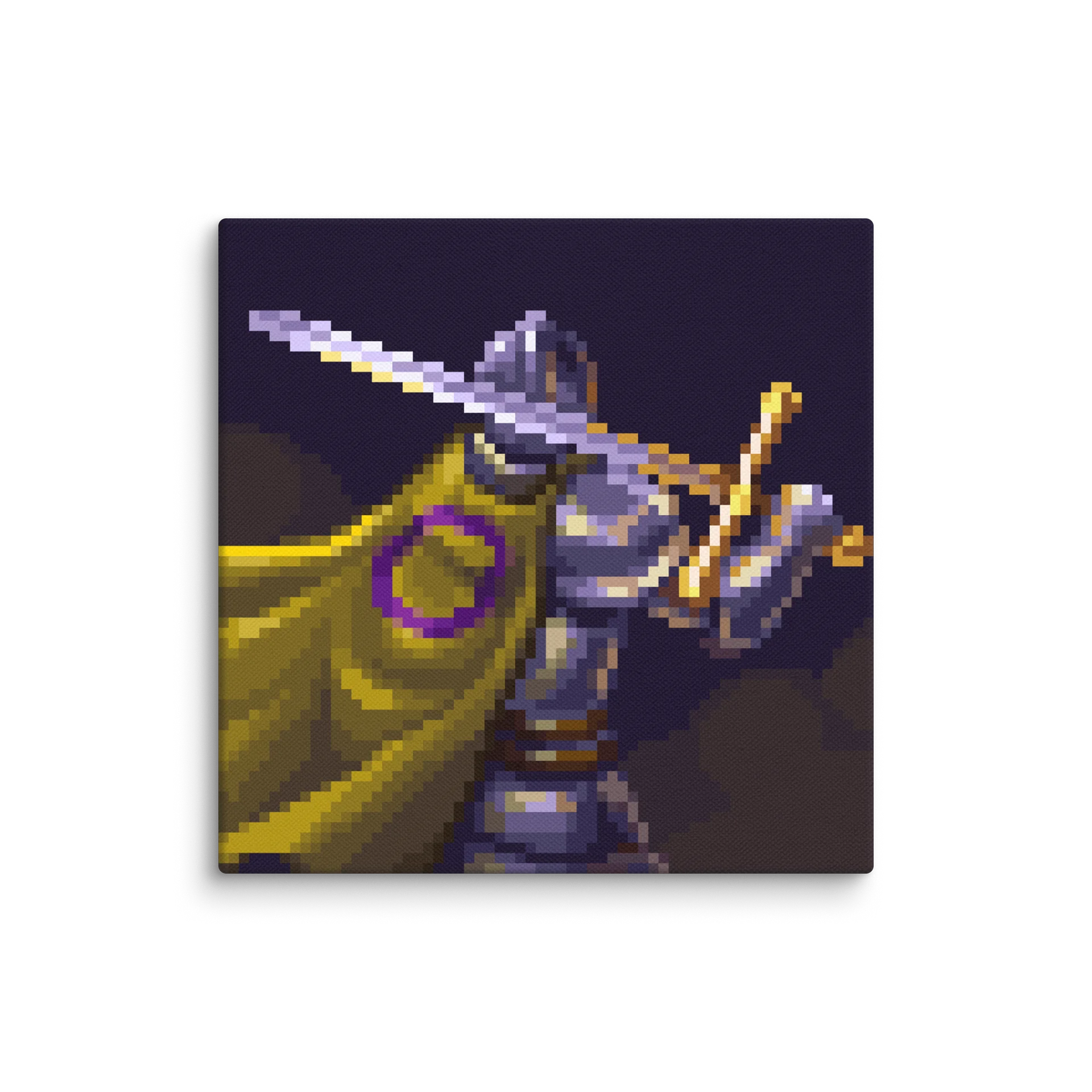 Intersex Knight Pixel Art Canvas Print product image (1)