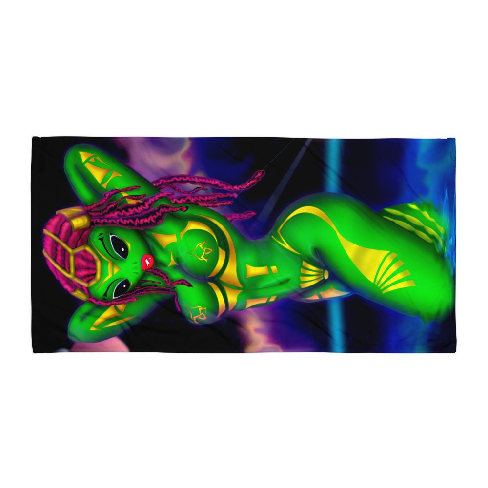 Alien Gone Wild Beach Towel product image (2)