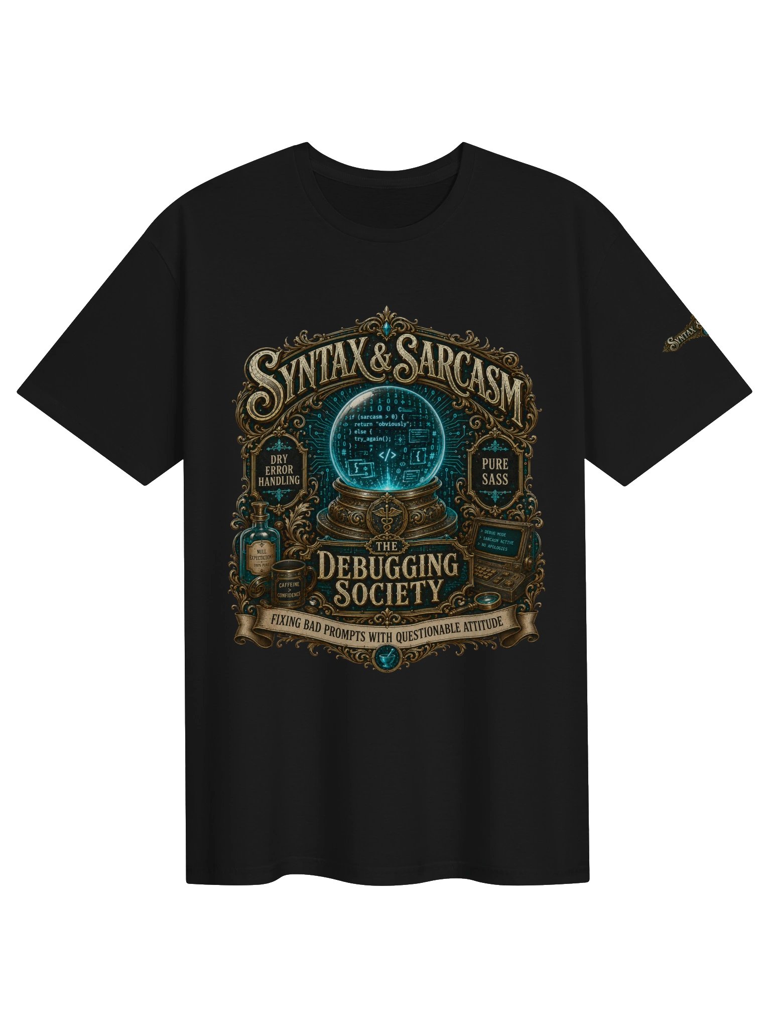 Syntax & Sarcasm Debugging Society Softstyle Coding T-Shirt product image (31)