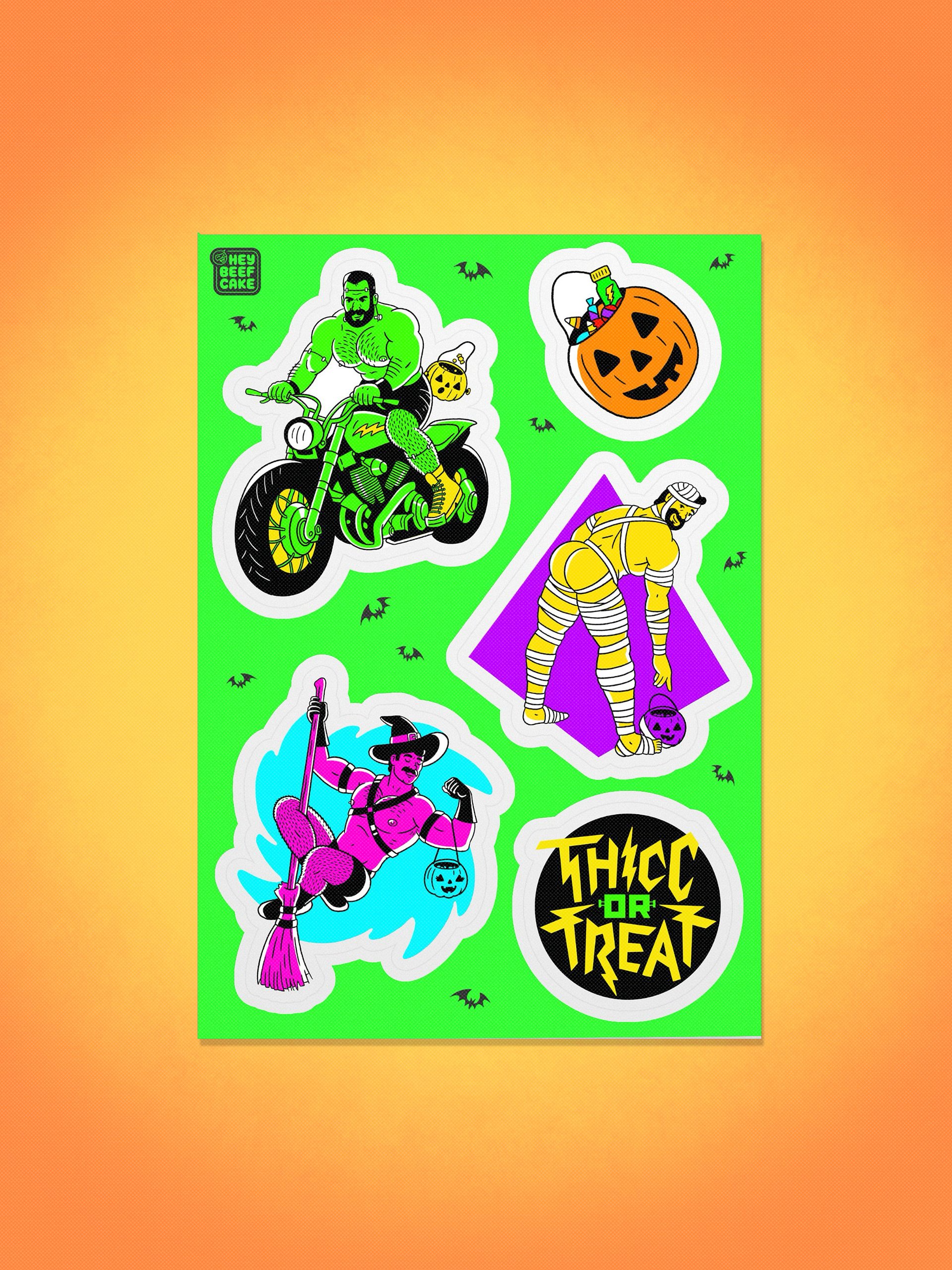 THICC or TREAT 2024 Sticker Sheet 1 product image (1)