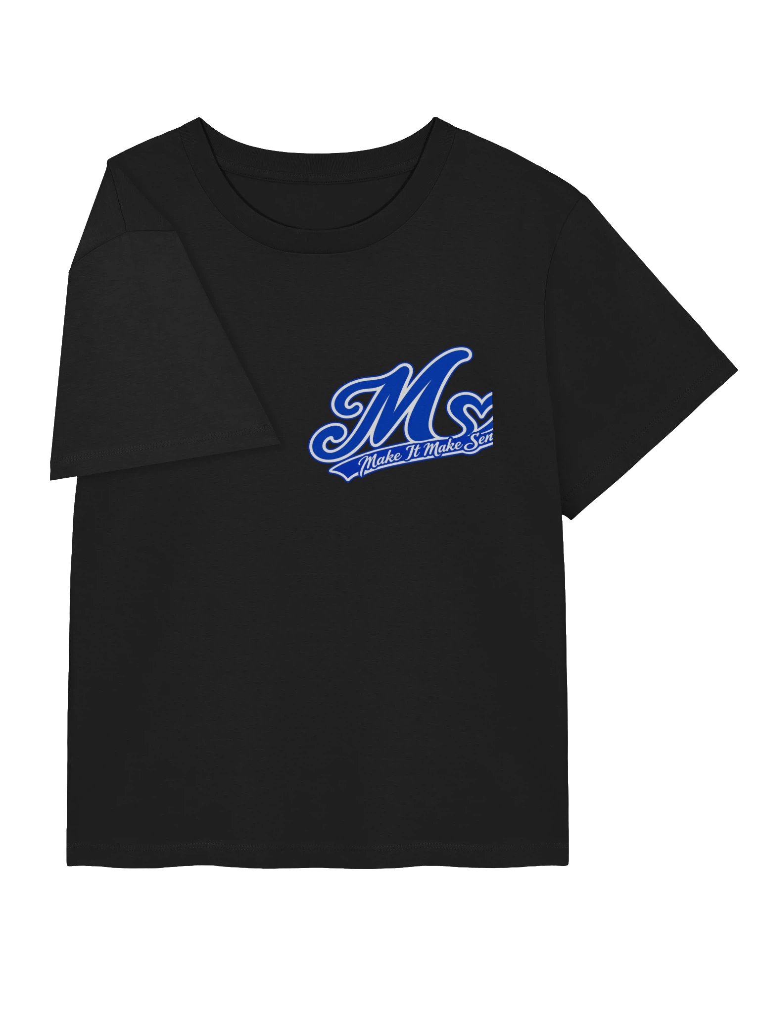 Make It Make Sense Women’s Blue M Heart Logo T-Shirt product image (11)