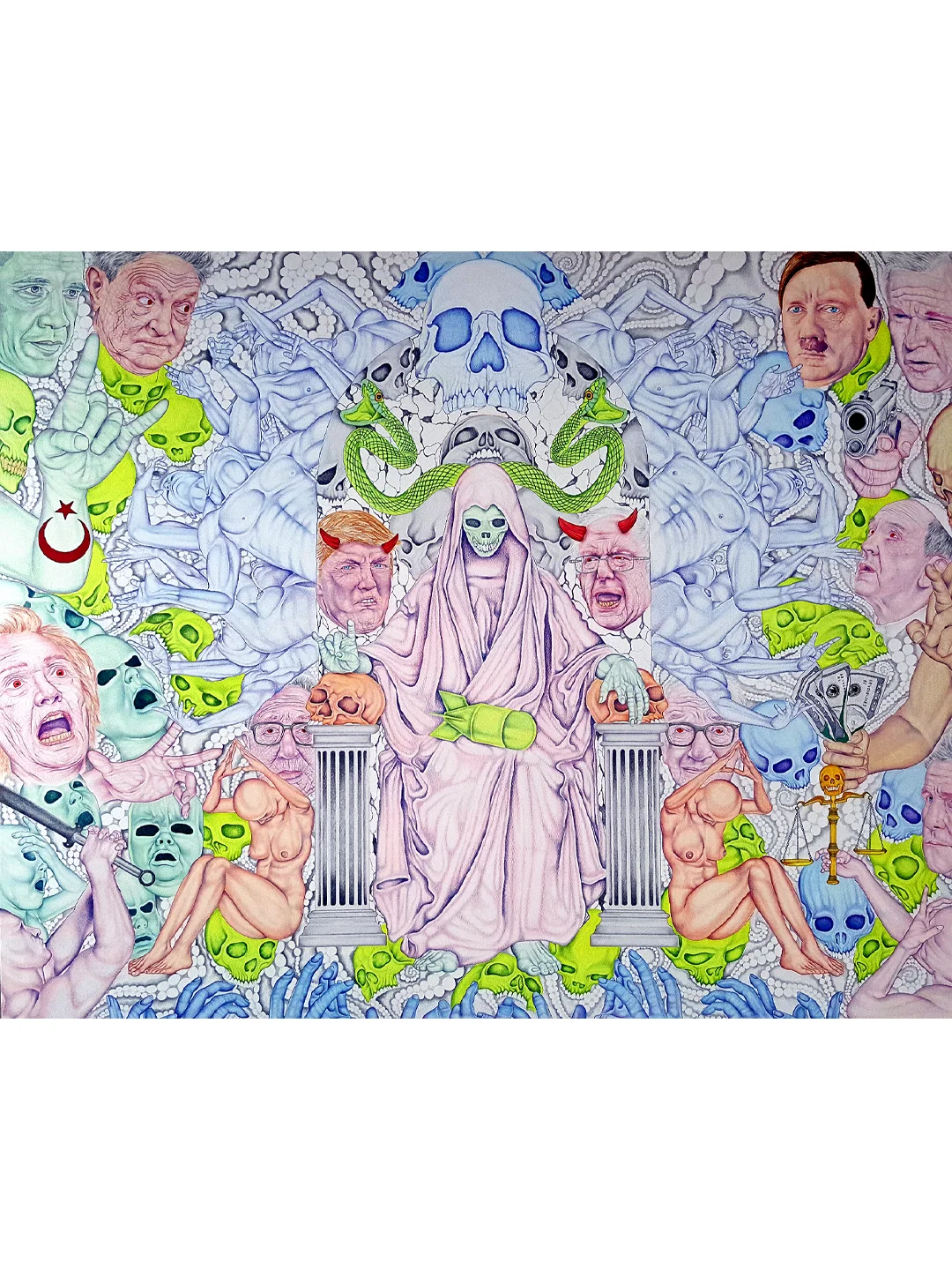 GOD OF FORCES — Original Mixed Media Drawing product image (2)